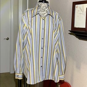 FoxCroft wrinkle free shaped fit Plus Size 24W